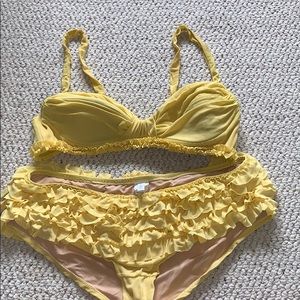 JCrew Ruffle Bikini set